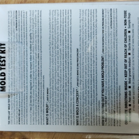 Mold text kit for homes - Picture 2 of 3